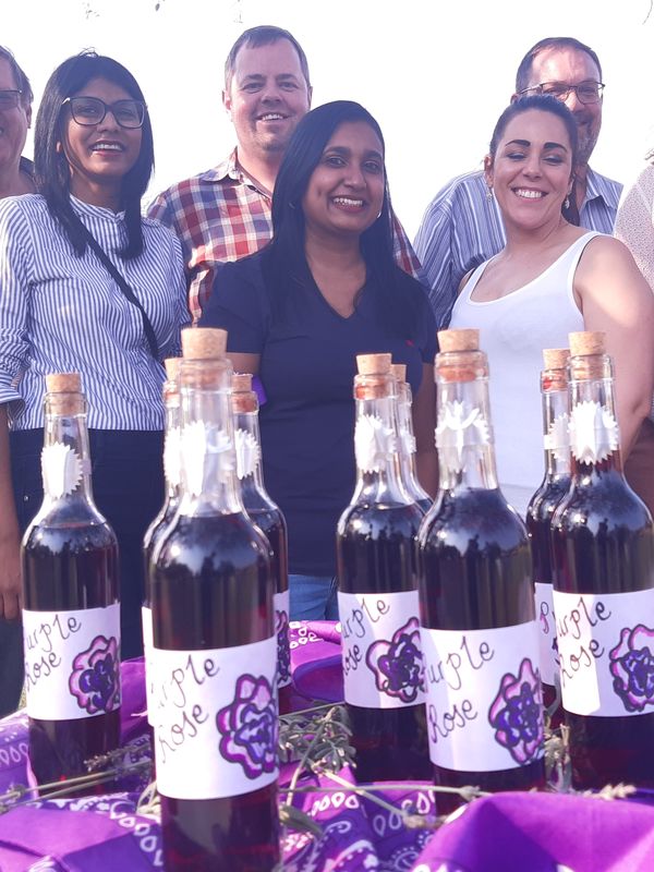 Team-made wine blends with custom labels